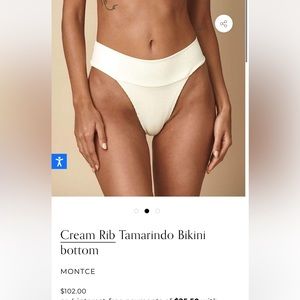 Montce cream rib tamarindo bottoms cream rib